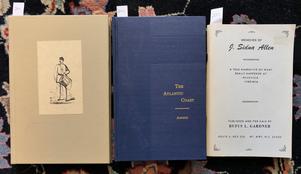 The Confederate Hundred by Richard Harwell - Hard Cover Second Edition - Beta Phi Mu: 1964, "The Atlantic Coast - Campaigns of The Civil War" by Daniel Ammen - Reprinted 1989 - Hardcover Book,...