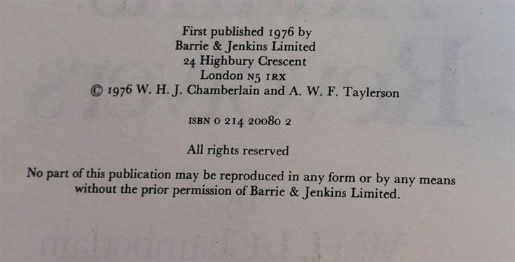 Adams' Revolvers by W.H.J. Chamberlain and A.W.F. Taylerson 1976 Hardcover Book with Dust Jacket 