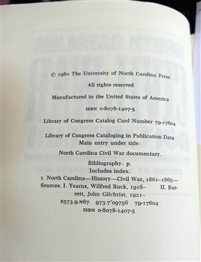 Abraham Lincoln A North Carolinian by J.C. Coggins, Ph. D. LLD - Second Edition Revised - Hardcover Book - Carolina Printing Co. and North Carolina Civil War Documentary Edited by W. Buck...