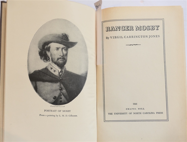 Ranger Mosby By Virgil Carrington Jones - 1944 The University of North Carolina Press Fourth Printing December 1944