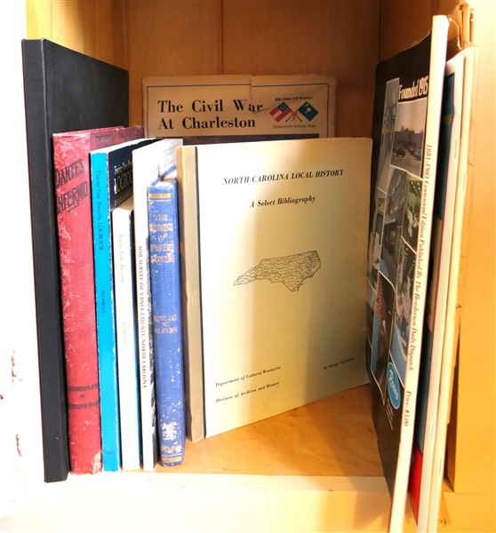 13 Books including "Dantes Inferno" "Tracing Your Ancestry" "Soil Survey of Vance County, North Carolina" "The Rudiments of Figure Drawing" "Henderson Sesquicentennial  Edition 1841 - 1991" "1881...