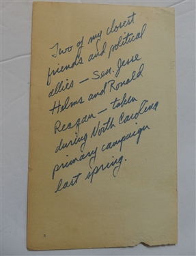 Here's Where I Stand - A Memoir by Senator Jesse Helms - Author Signed and Personally Inscribed To Alston - First Edition Hardcover With Dust Jacket 