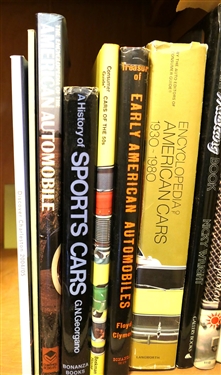 10 Books including Cars of The Thirties and Forties The Great Cars Encyclopedia of American Card 1930-1980 Early American Automobiles Cars of The 50's A History of Sports Cars