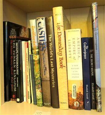 16 Books including The Lake District The Secret Keeper The Convergence American Empire of Liberty The Domesday Book The World's Last Mysteries Castles The Sunken Kingdom...