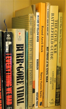 14 Books including Weep Not For Me, Dear Mother A War in Korea The Revolutionary War Everything We Had Burr- Gore Vidal The Tree In the Far Pasture The Civil War Battlefield Guide...