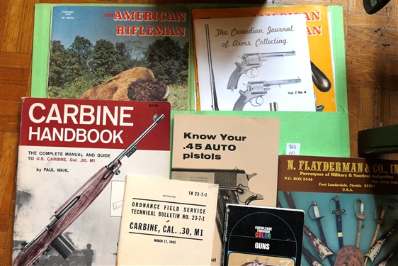 11 Books, Booklets, and Magazines on Guns - N. Flayderman & CO The Peacemakers Arms and Adventures In The American West How TO Find and Identify Arrowheads The American Gun American...
