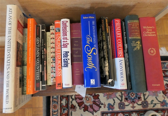 18 Books including Atlas of the United States and The World A Guide to Virginia's Historical Markers Guide to North Carolina's Highway Historical Markers Gentlemen Volunteers Entering The...