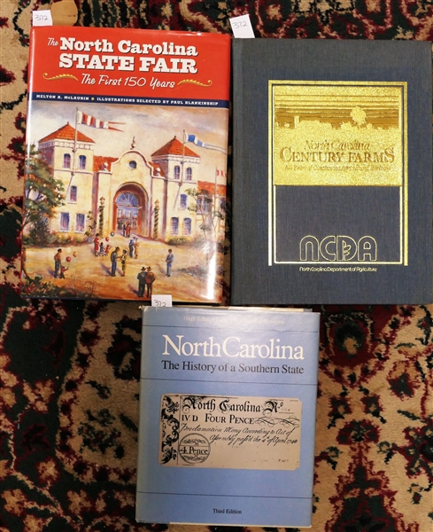 North Carolina The History of a Southern State Third Edition - Hardcover Book, "North Carolina Century Farms 100 Years of Continuous Agriculture Heritage" and "The North Carolina State Fair - The...