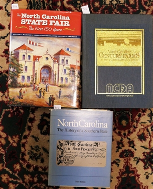North Carolina The History of a Southern State Third Edition - Hardcover Book, North Carolina Century Farms 100 Years of Continuous Agriculture Heritage and The North Carolina State Fair - The...
