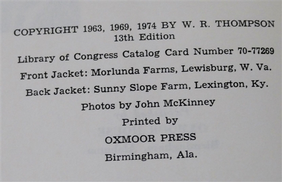 The North Carolina Yearbook - 1930 Published by The News and Observer and The Pasture Book by W.R. Thompson, SR and W.R. Thompson, JR. - 13th Edition - Hardcover with Dust Jacket 