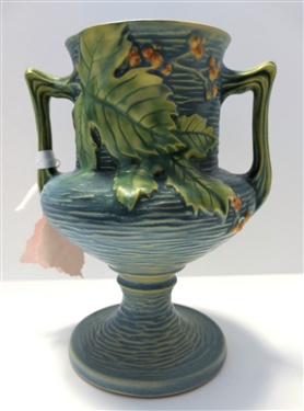 Roseville Bushberry Footed Vase - 8" Number 157