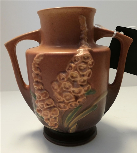 Roseville Foxglove Double Handle Vase - 7" - Number 46