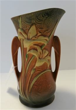 1946 Fenton Zephyr Lily 9 Double Handled Vase - Number 135 