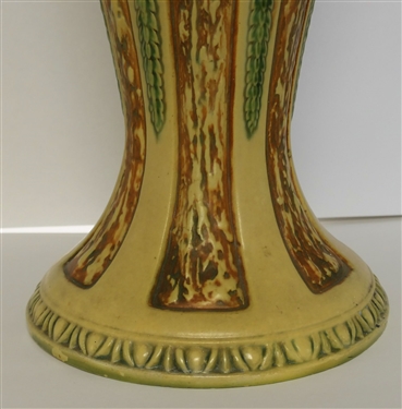 Roseville Florentine (1924-1928) Jardinière and Pedestal - Pedestal Measures 17 tall Jardinière Measures 10 Across - Overall Measures 24 1/2 Tall 