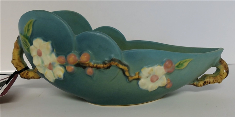 Roseville Apple Blossom Oval Bowl - Number 327 - 10 