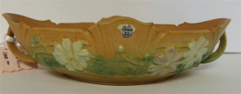 Roseville 1939 Cosmos Console Bowl with Original Sticker - Number 372 - 10