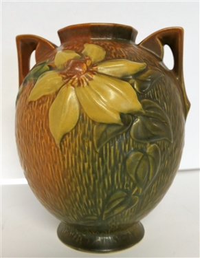 Roseville Clematis Vase - Number 107 - 8 