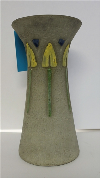 Roseville Pottery Mostique Vase - Measuring 10 1/4" tall 5" Across