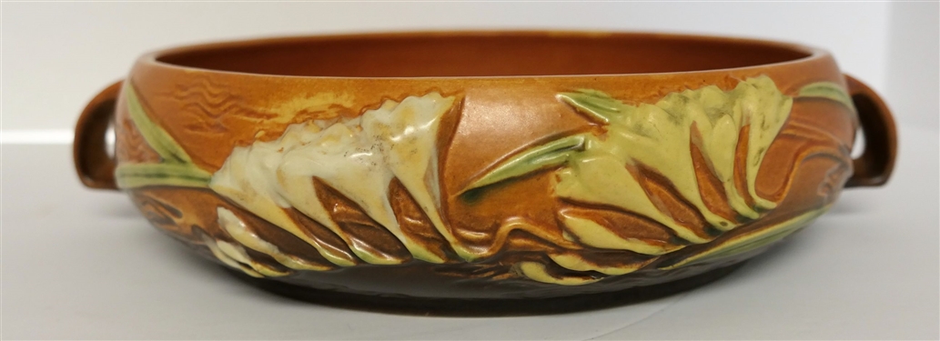 1945 Roseville Freesia Double Handled Console Bowl - Number 465 - 8