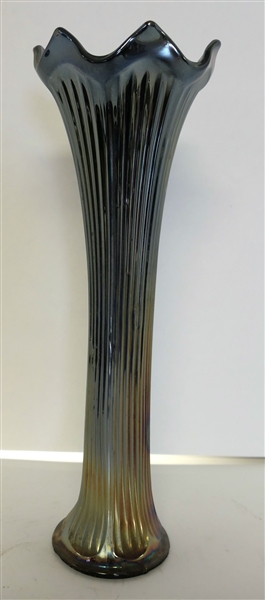 Fenton Ribbed Carnival Vase - Measuring 12" tall 