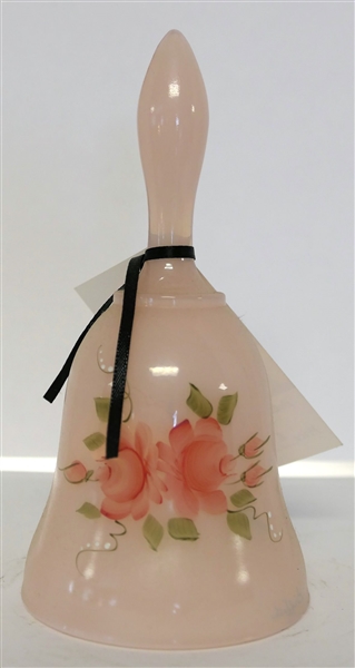 Hand painted Fenton Bell - Artist Signed C. Griffiths - With Original Sticker - Measuring 7" Tall 