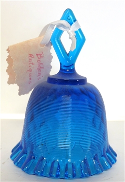 Fenton Bright Blue Bell - Measuring 6 tall 