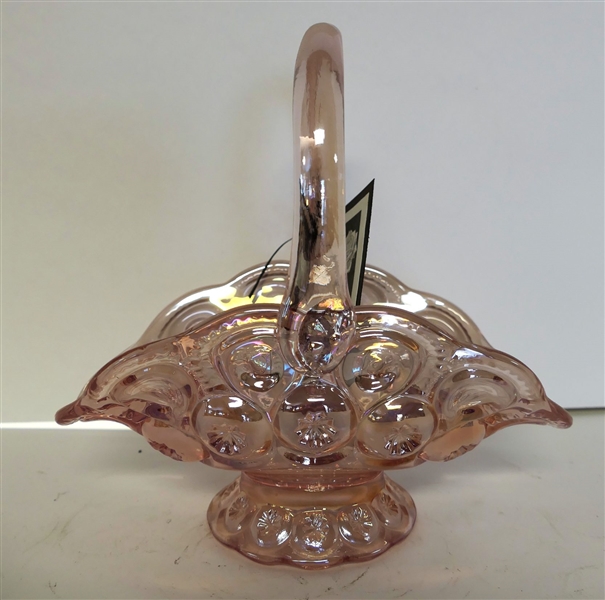 Pink Carnival Moon and Star Basket - Measuring 9" tall 9" Across