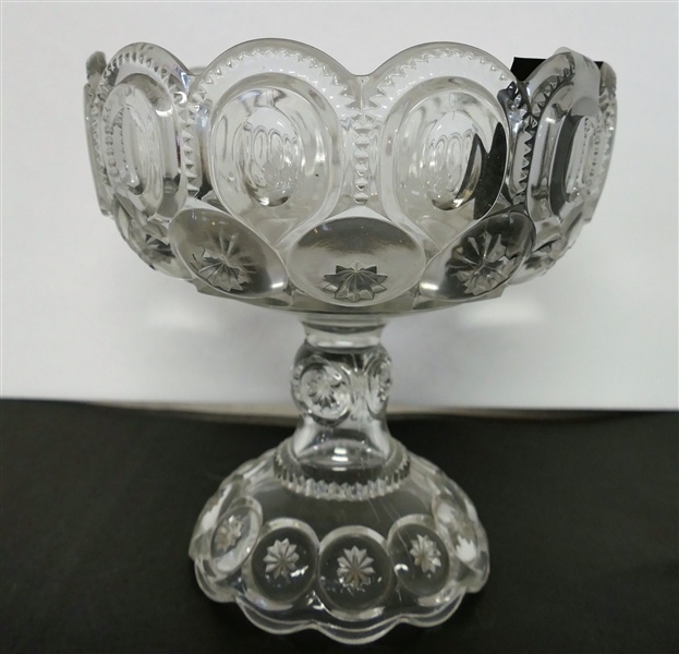 Large Moon and Star Compote - Measuring 8 1/2" Tall 8" Across