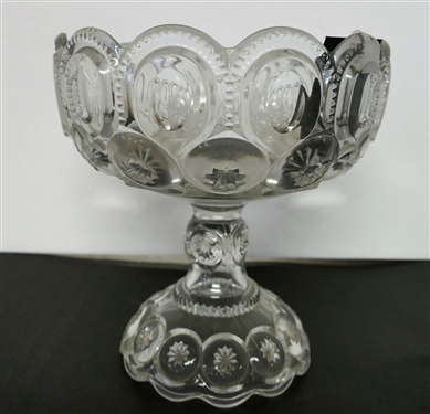Large Moon and Star Compote - Measuring 8 1/2 Tall 8 Across