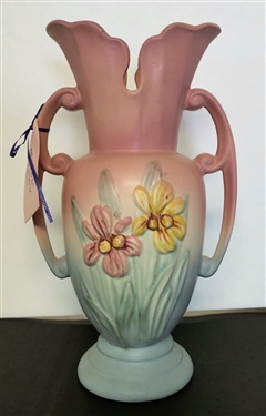 Large Hull Iris Vase - Mid 1940's - Number 414 - 10 1/2 Tall