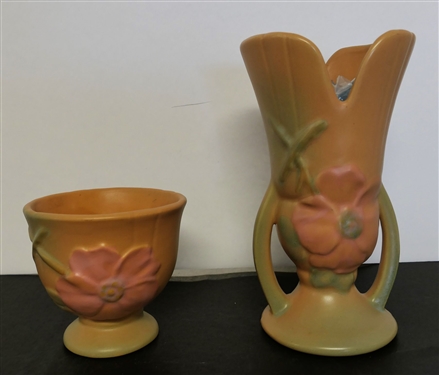 2 Pieces of Weller Pottery - 8 1/2 and 4 