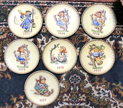 7 - Goebel - M.J. Hummel Collectors Plates - Measuring 7 3/4 Across