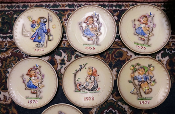 7 - Goebel - M.J. Hummel Collectors Plates - Measuring 7 3/4 Across
