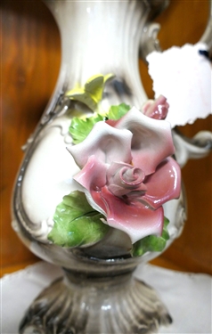 2 - Capodimonte Pitchers 14 - 1 Flower Petal is Broken and 10 1/2 Pitcher - No Damage Noticed