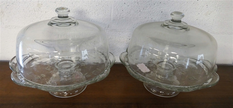 2 - Savannah Cake Stands with Lids