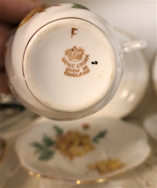 Collection of Vintage Cups & Saucer Sets and Plates - Cup and Saucers include Royal Albert and Royal Hansey