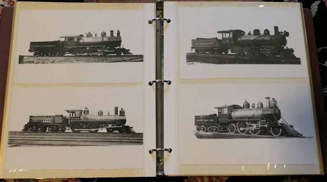 22 Railroad Photographs including 5 by 8 and 8 by 10 Prints