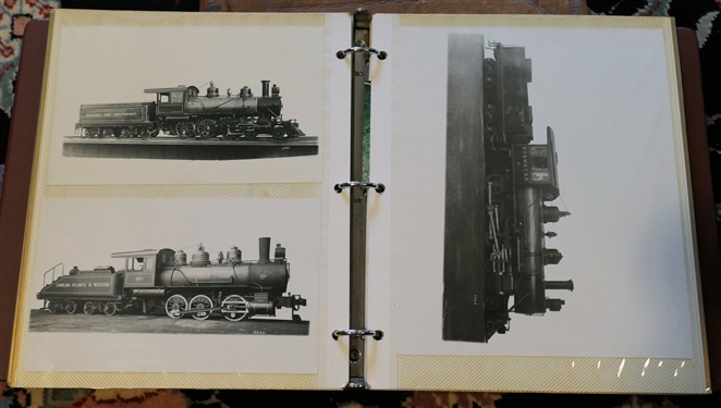 22 Railroad Photographs including 5 by 8 and 8 by 10 Prints