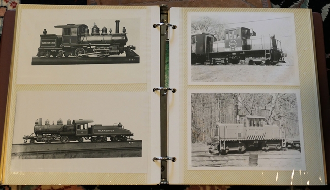 22 Railroad Photographs including 5 by 8 and 8 by 10 Prints