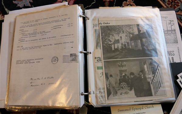 Lot of Historical Documents, Books, Newspaper Clippings, Regarding Warren County History and Warrenton including 1913-1914 Warrenton High School Catalogue, Parade of Plantations Program, Elgin in...