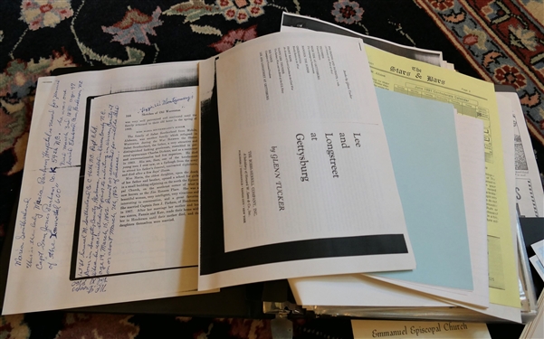 Lot of Historical Documents, Books, Newspaper Clippings, Regarding Warren County History and Warrenton including 1913-1914 Warrenton High School Catalogue, Parade of Plantations Program, Elgin in...