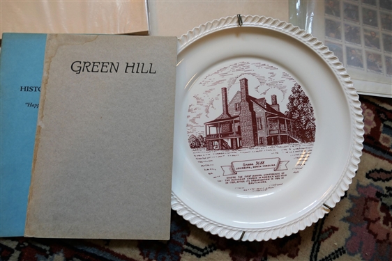 Green Hill Louisburg, NC Plate, First Edition Booklet Green Hill, Civil War Stamps, Henderson, NC Mayors Court Summons 1888, 1941 Vance County Booklet, Vance Heritage Booklet, An Inventory of...