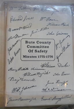 Halifax County Bicentennial 1758-1958 Official Program, Medoc Vineyards - Halifax County, NC 1900 Letter, Bute County Committee of Safety Minutes 1775-1776 (Reprint), and The Journal of The...