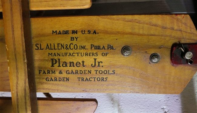 Very Nice Flexible Flyer Sled - Marked  No. 55J S. Allen & Company - Manufactures of Planet Jr. Garden Tools - 55 Long 