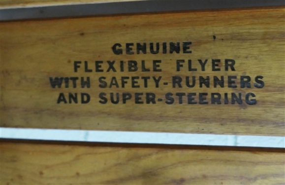 Very Nice Flexible Flyer Sled - Marked  No. 55J S. Allen & Company - Manufactures of Planet Jr. Garden Tools - 55 Long 