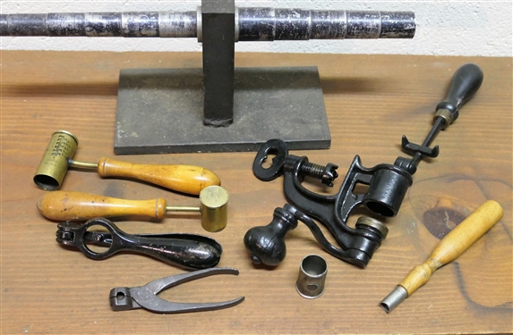 Powder Measures, James Dixon Measure, Bullet Mold, Reloading Tool, and Barrel Gauge Measurer