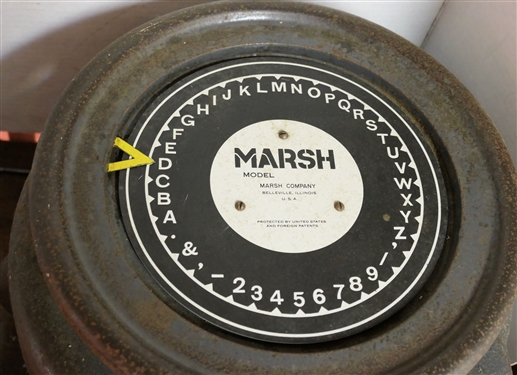 MARSH Stencil Cutter with Stencil Board Paper, Owners Manual, and Roller 