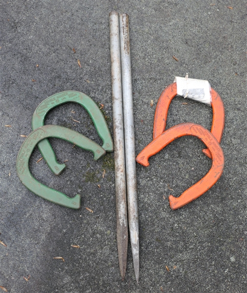 Double Ringer 2 1/2 lbs. Horse Shoe Set with Horse Shoes and Stakes