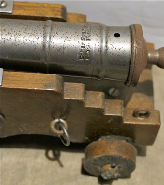 Diker Spain 450 Cal. Black Powder Miniature Cannon - Measures 7 1/2 Long, Cast Iron Buggy Toy, and Mini Cannon Ram Rod