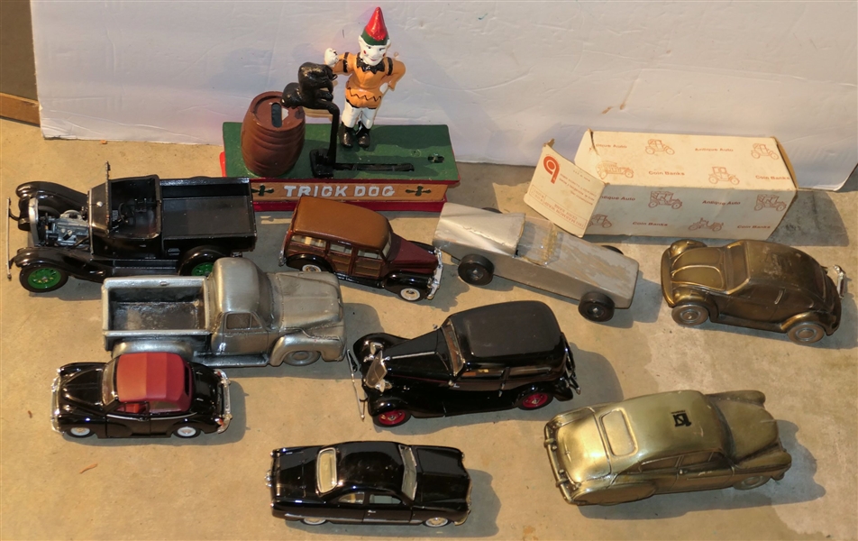 Collection of Cars and Banks - Including Modern Cast Iron 